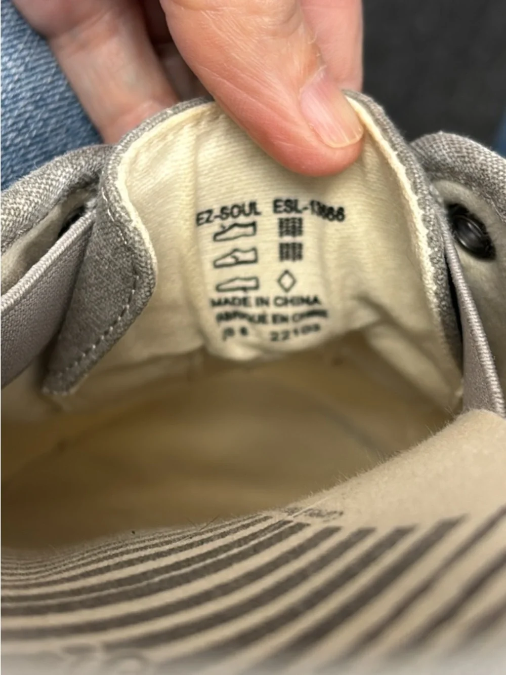 Taos Footwear Gray Slip-On Canvas Sneakers - Picture 4 of 9